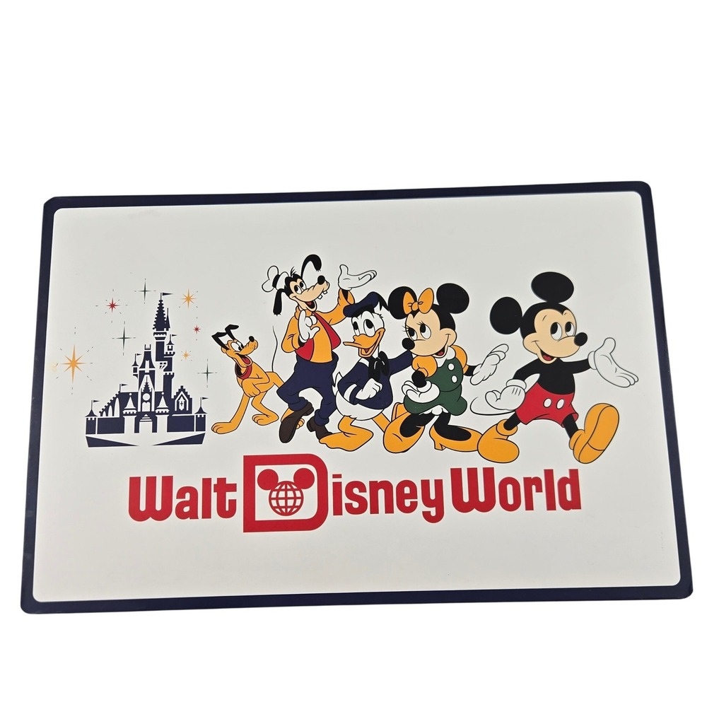 Walt Disney World 50th Anniversary Reversible Placemat Park Map Home Decor